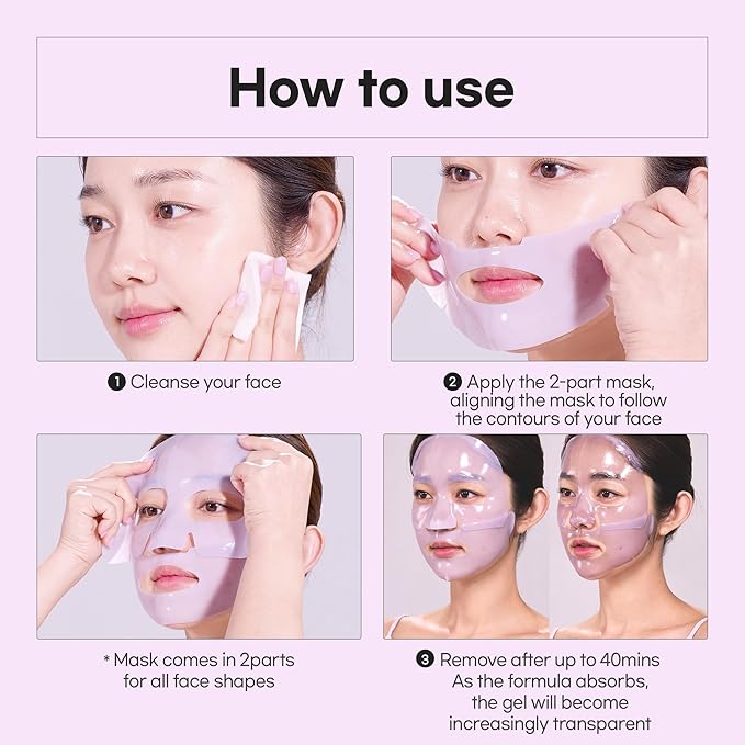Slow Aging Phyto Collagen Gel Mask, Collagen, Overnight Hydrogel Mask, 4+1 Pack