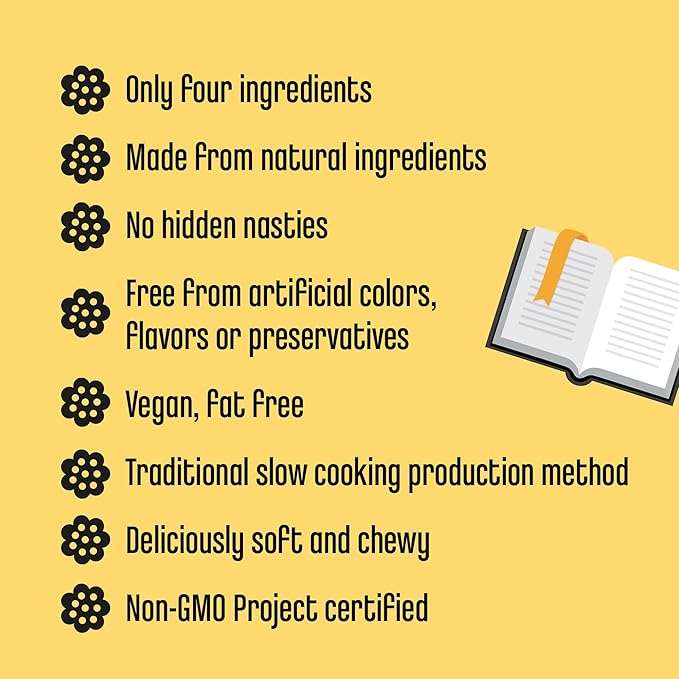 Panda ® | Natural Soft Original Licorice | Pure Panda Black Licorice Candy Made with Only 4 Natural Ingredients | Non-GMO Project verified | Vegan & Fat Free | 200 G - 7 OZ x 8 – Resealable Bags Pack