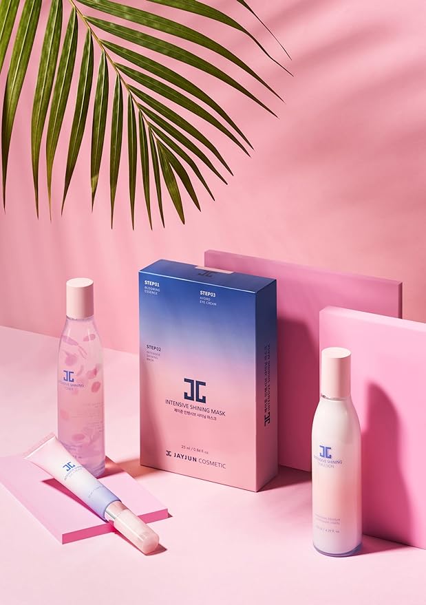 JAYJUN Official Intensive Shining Mask, Lavender Extract, Pack of 10 Sheets, 25ml, 0.84 fl. oz,Hydrating, Essence, Eye Cream, 3 Step