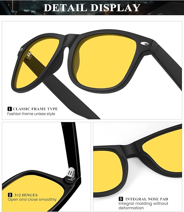 KALIYADI Polarized Sunglasses for Men and Women Semi-Rimless Frame Driving Sun glasses UV Blocking
