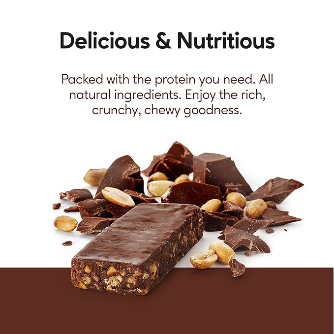 Extend Sugar Free Protein Bars, Perfect Diabetic Snacks, High Protein and Fiber, Hunger Control & Steady Energy, Low Carb, Keto Friendly, Chocolate Peanut Butter, 12 Count