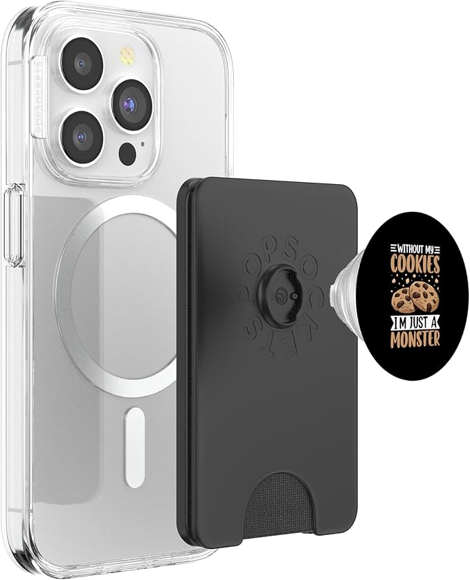 Without My Cookies I'm Just A Monster PopSockets PopWallet for MagSafe