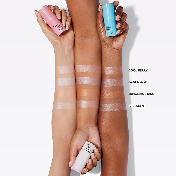 e.l.f. Cosmetics Daily Dew Stick, Cooling Highlighter Stick Cool Berry
