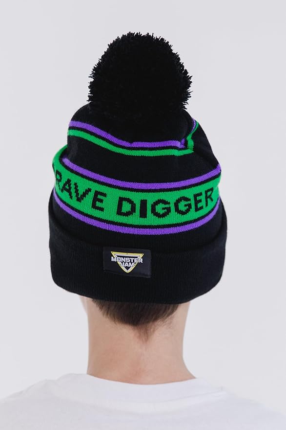 Monster Jam Grave Digger Newborn Baby Boys Beanie Winter Hat Green One Size