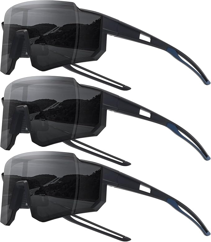 STORYCOAST Polarized Sports Sunglasses for Men Women,Driving Fishing Cycling Mountain Bike Sunglasses UV400 Protection