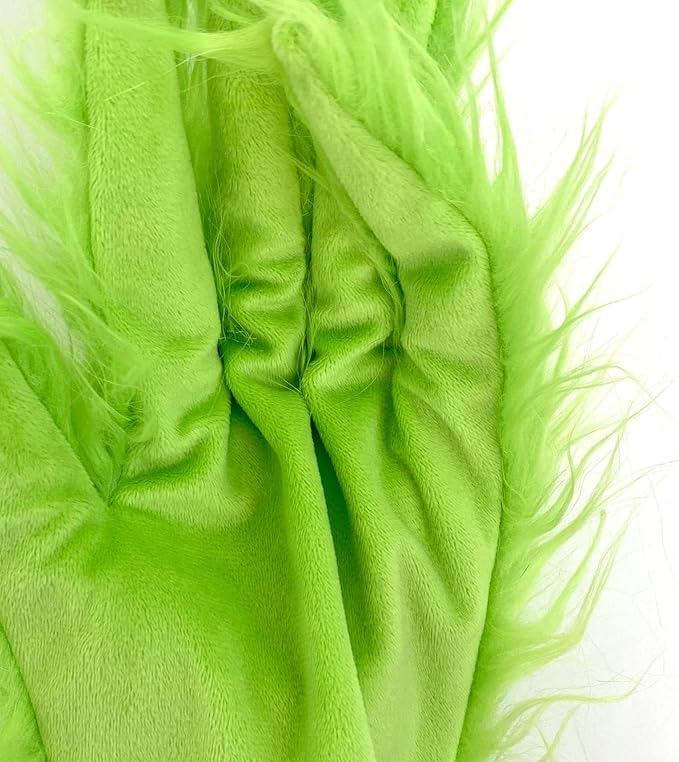 Green Monster Mask Costume Accessories Christmas Cosplay,Green Latex Full Head Mask,Universal Size Fits Adults and Kids