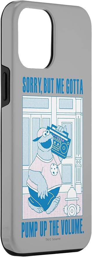 iPhone 14 Plus Sesame Street Cookie Monster Me Gotta Pump Up The Volume Case