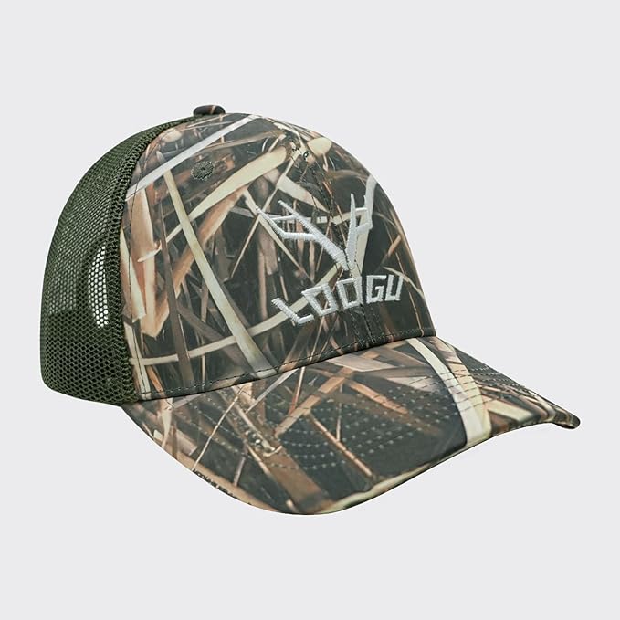 LOOGU Fishing Hat Mesh Back for Men Women Adjustable Baseball Trucker Cap Snapback Hats