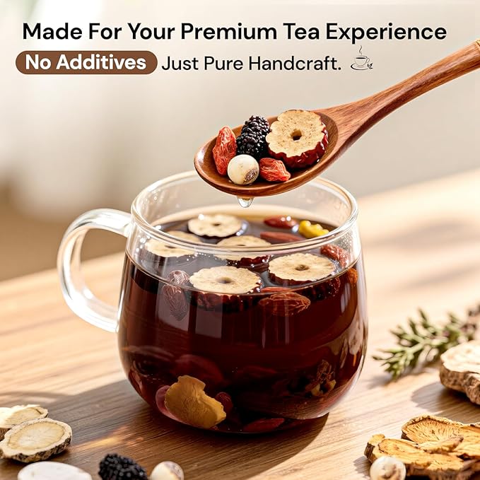Ginseng Polygonatum Eucommia Male Flower Tea, Natural Traditional Chinese Kidney Support Blend Kidney Cleanse Detox Tea for Men Women, 19 Precious Herbal Ingredients(30 Cans/1 Box)
