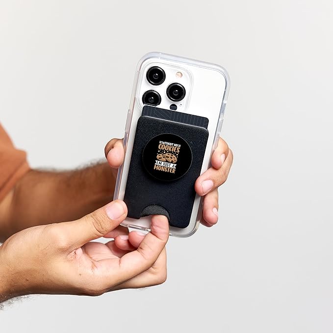 Without My Cookies I'm Just A Monster PopSockets PopWallet for MagSafe