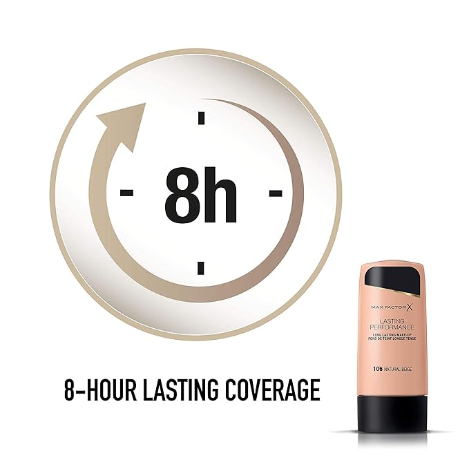 Max Factor, Long Lasting Performance No.106, Natural Beige, 1.1 Ounce