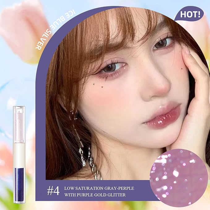 KWOLYKIM 2 In 1 Double Mirror And Matte Lip Gloss, Hydrating Lip Gloss with Essential oil, Liquid Shine Glossy Lip Tint, Hydrated & Fuller-looking Lips, Long-Lasting Sweet Lip Glaze