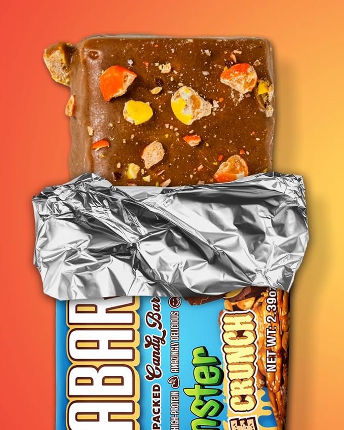 Anabar Protein Bar, The Protein-Packed Candy Bar, Amazing Tasting Protein Bar, No Sugar Alcohols, High Protein, Amazingly Delicious, 20 Grams of Protein (12 Bars, Monster Cookie Crunch)