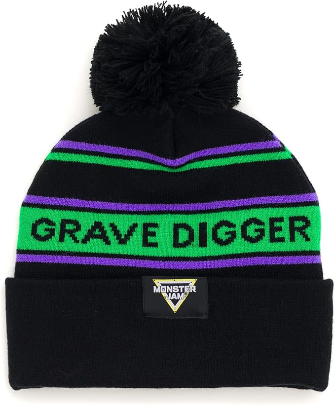 Monster Jam Grave Digger El Toro Loco Megalodon Monster Truck OneSize Beanie Winter Hat