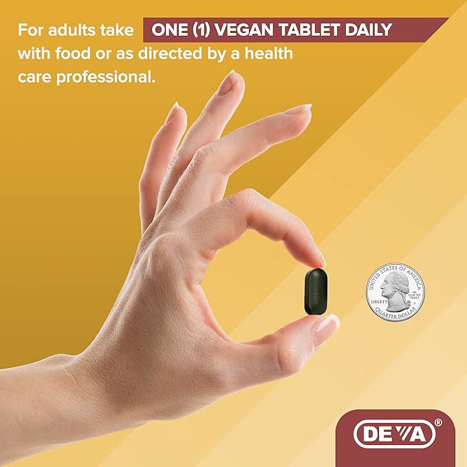 DEVA Vegan Multivitamin & Mineral Supplement - Vegan Formula with Green Whole Foods, Veggies, and Herbs - High Potency - Manufactured in USA and 100% Vegan - 90 Count (Pack of 2)