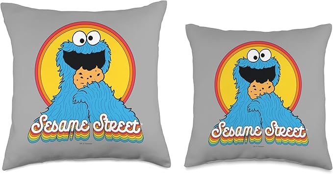 Sesame Street Cookie Monster Layers Throw Pillow, 18x18, Multicolor