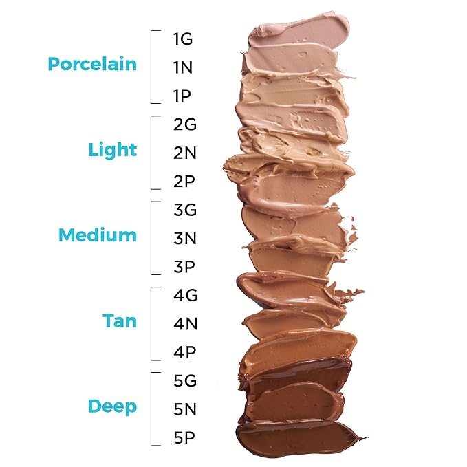 Veil Cosmetics Complexion Fix Liquid Foundation – Buildable Deep Gold) 5G