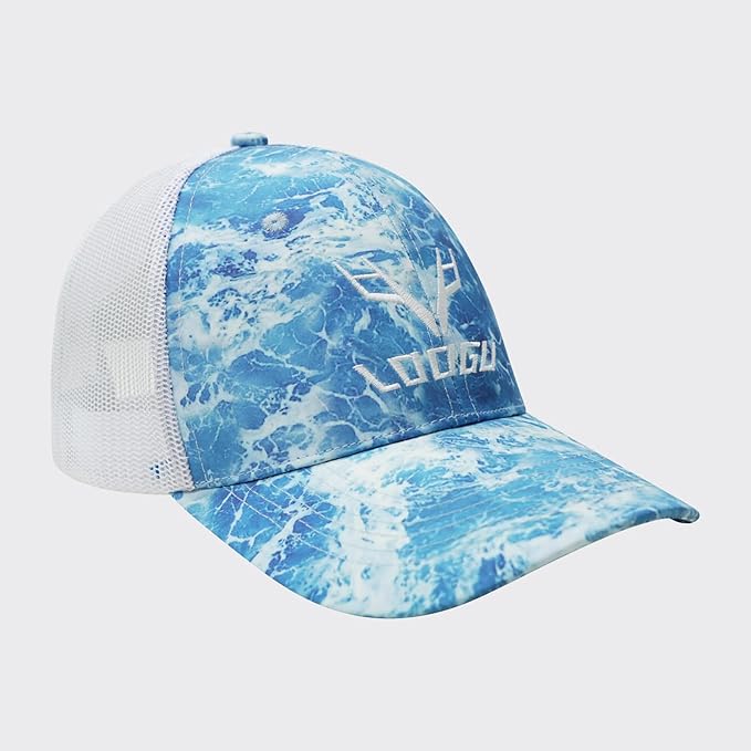 LOOGU Fishing Hat Mesh Back for Men Women Adjustable Baseball Trucker Cap Snapback Hats