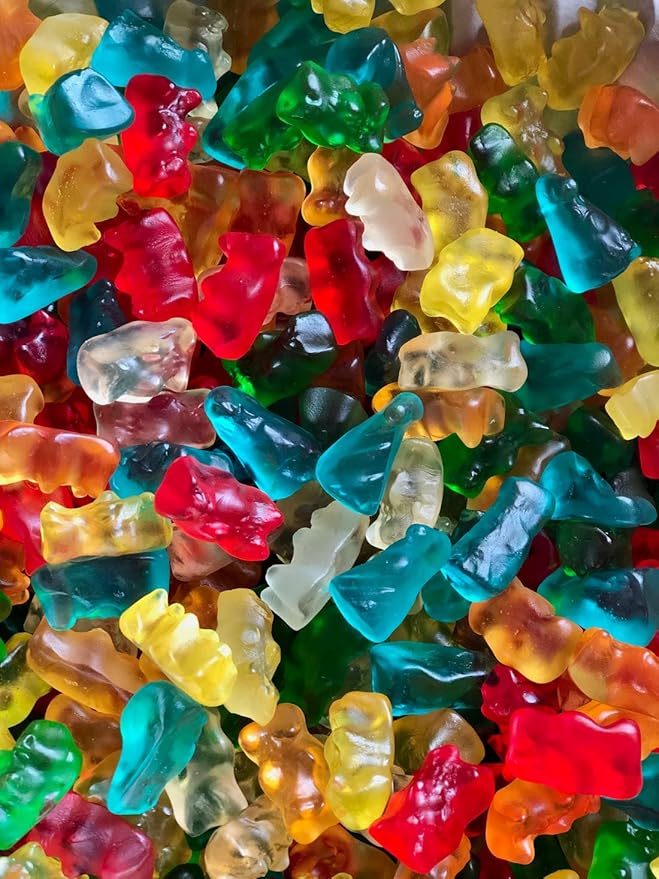 Haribo Goldbears Gummy Candy Bulk, Special Party Hats Edition, Original Mix Gummie Bear Shaped Candies with Party Hats, Assorted Fruit Flavors, Share Size for Party Favor and Birthday Candy, 4 Oz (Pack of 12)