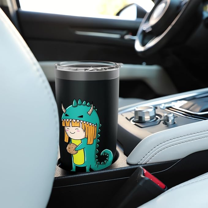 Child in Monster Costume with Cookie Stainless Steel Insulated Tumbler