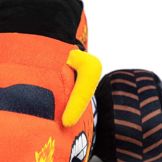 Jay Franco Monster Jam Plush Stuffed El Toro Loco Pillow Buddy - Super Soft Polyester Microfiber, 14 inches (Official Monster Jam Product)