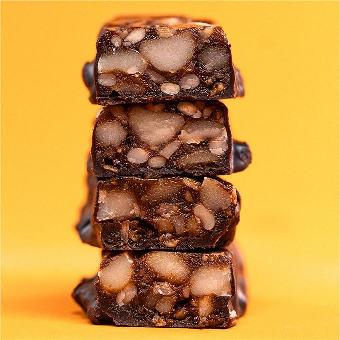 House of Macadamias BRU Bar, 50 mg Caffeine per bar, Espresso, Sugar Free, Caramel Mocha, Plant Based, Keto, Low Carb, Vegan, Paleo, Dairy free, Gluten-free, 12 x 1.4oz