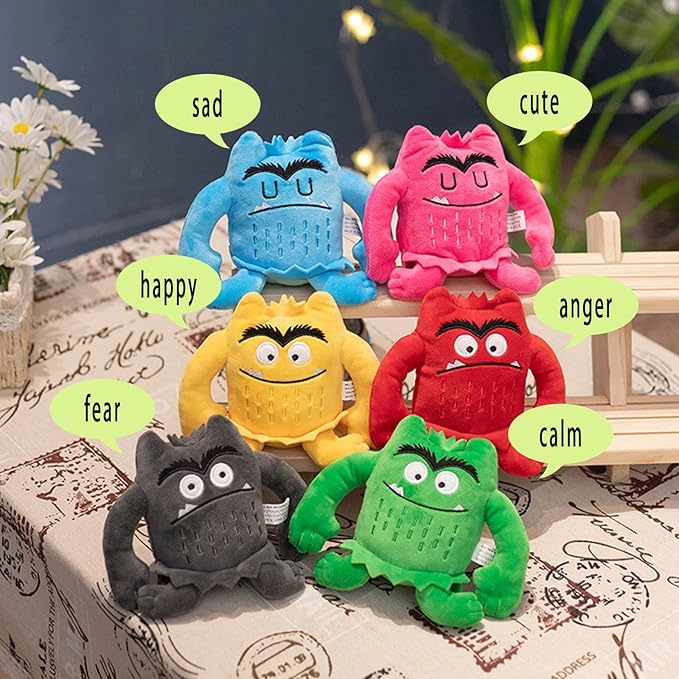 Color Monster Plush Toys and Dolls Set