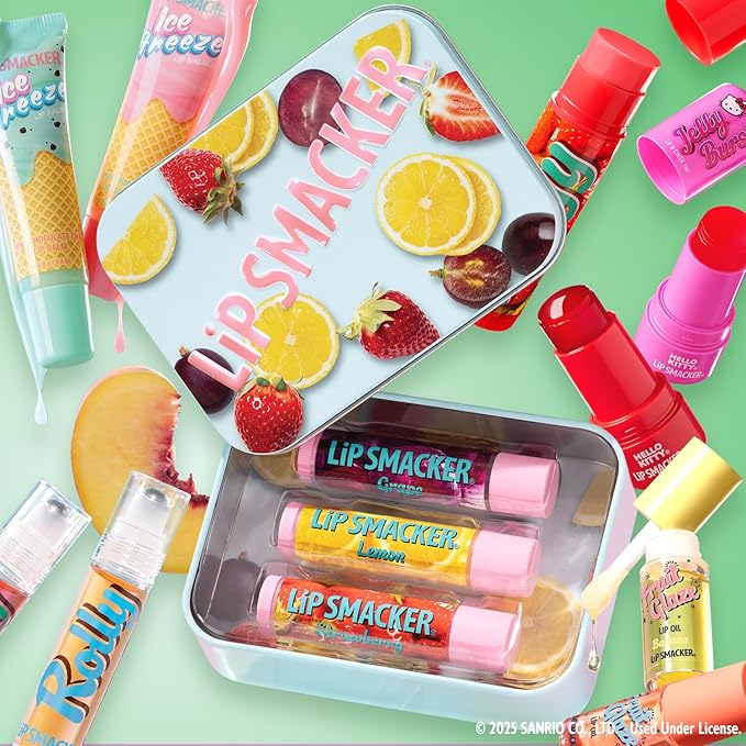 Lip Smacker Rolly Lip Gloss, Classic Roller-Ball Design for a Cooling Sensation, Hydrating & Moisturizing Shine - Grape