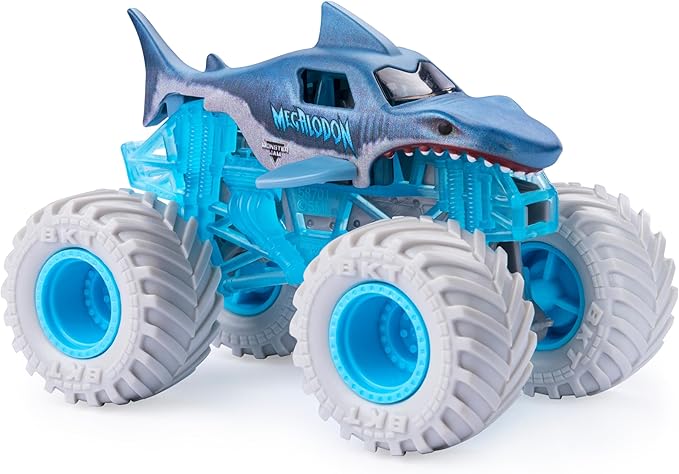 Monster Jam, Official Megalodon Mayhem Playset with Exclusive 1:64 Scale Megalodon Die-Cast Monster Truck