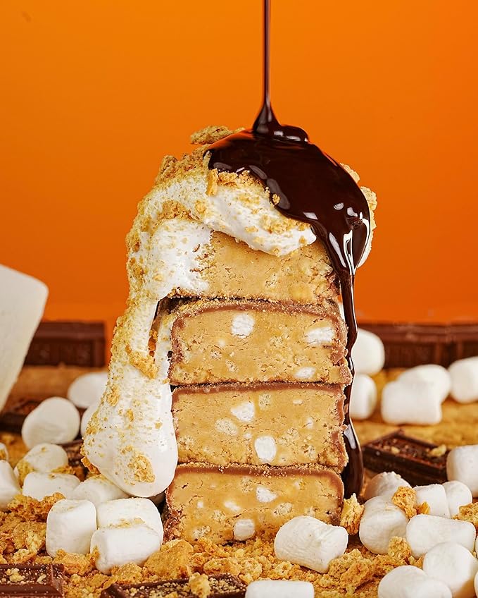 Anabar Protein Bar, The Protein-Packed Candy Bar, Amazing Tasting Protein Bar, No Sugar Alcohols, High Protein, Amazingly Delicious, 20 Grams of Protein (12 Bars, Milk Chocolate Campfire S'mores)