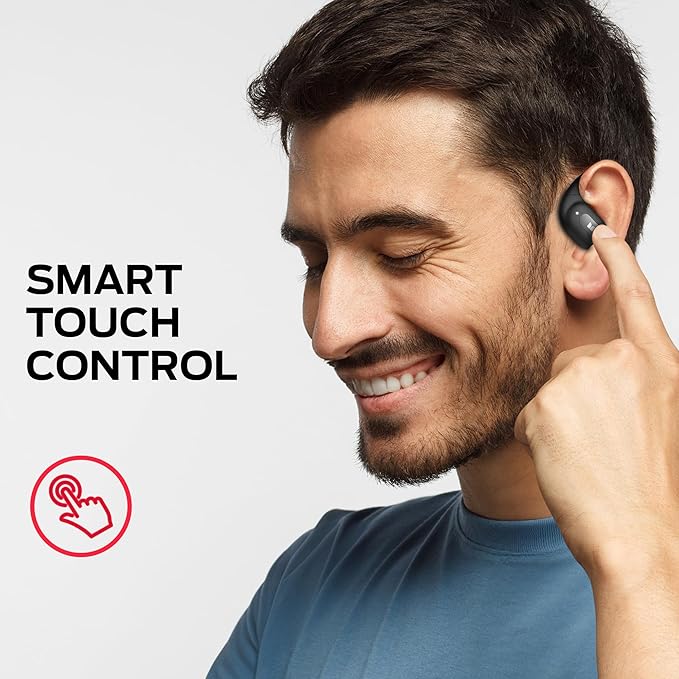Monster Open Ear AC317 Headphones, Wireless Earbuds with Stereo Sound, 24H Playback, Bluetooth 5.4, Crystal Clear Calls, Type-C Charging, Touch Control, Sweat Resistant Open Ear Earbuds for Sports