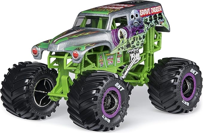 Monster Jam, Official Grave Digger Monster Truck, Die-Cast Vehicle, 1:24 Scale
