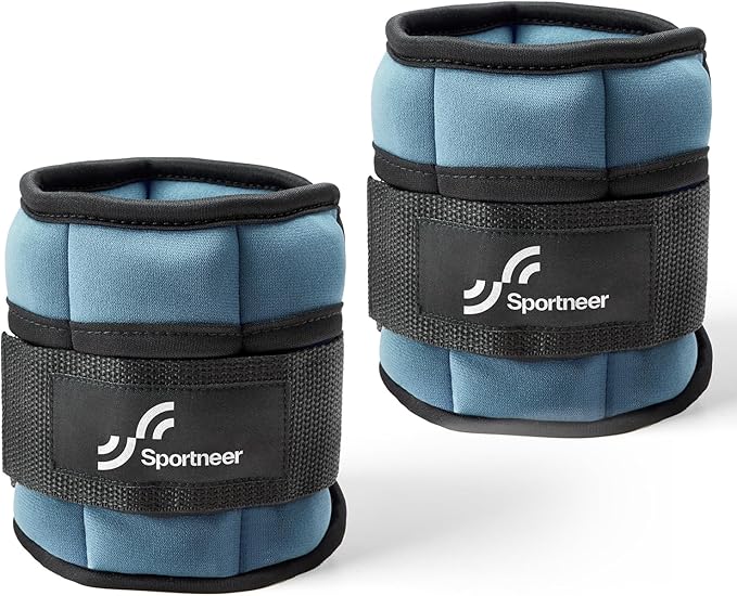 Sportneer Adjustable Ankle Weights for Women and Men 1 Pair 2 3 3 4 4 6 6 7 7 LBS