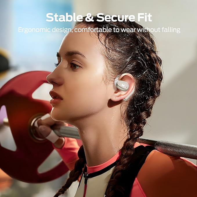 Monster Open Ear AC311 Wireless Earbuds, Bluetooth 5.4 Open Ear Headphones, Up to 30 Hours Playtime Bluetooth Ear Earbuds with Stereo Sound, Touch Control and IPX5 Waterproof Earbphones