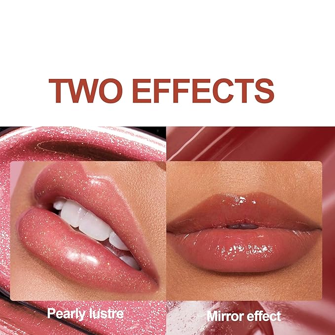 MAEPEOR Moisturizing Lipgloss Set 6PCS Smooth Shiny Lip Gloss Neutral Nude Nourishing Glossy Lipgloss for Women and Girls (Shiny, 6PCS Set B)