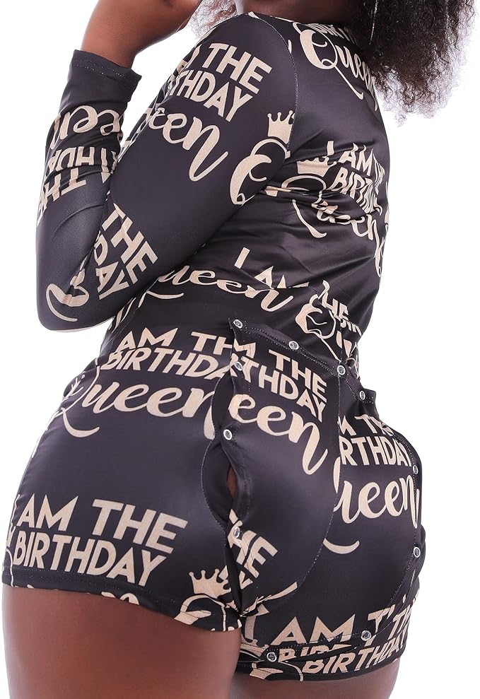 MissShorthair Onesies Women Sexy, Cute Onesie Pajamas for Women Long Sleeve Cookie Monster Large
