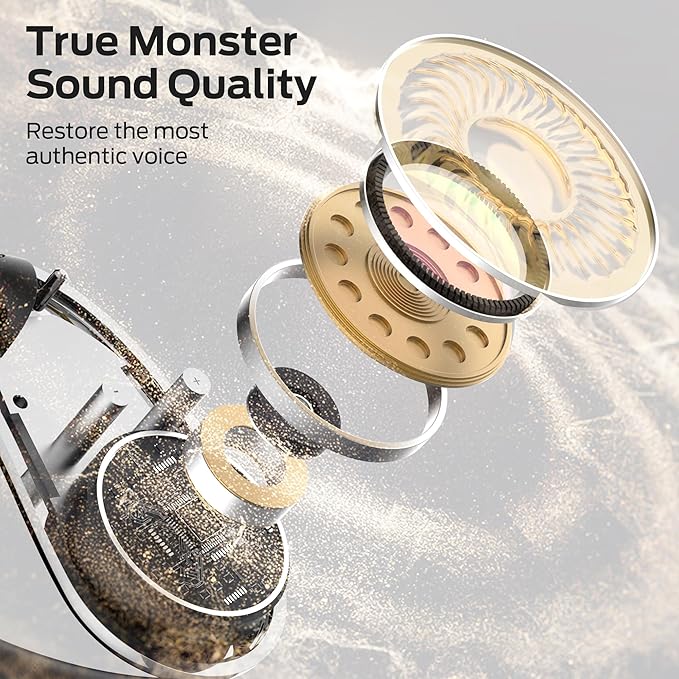 Monster Open Ear AC360, Wireless Bluetooth Rotary Earphone, with Lanyard, Upgraded Bluetooth 6.0, Touch Control, 24h Long Battery Life, IPX5 Waterproof,Long-Lasting Wear Without Fatigue