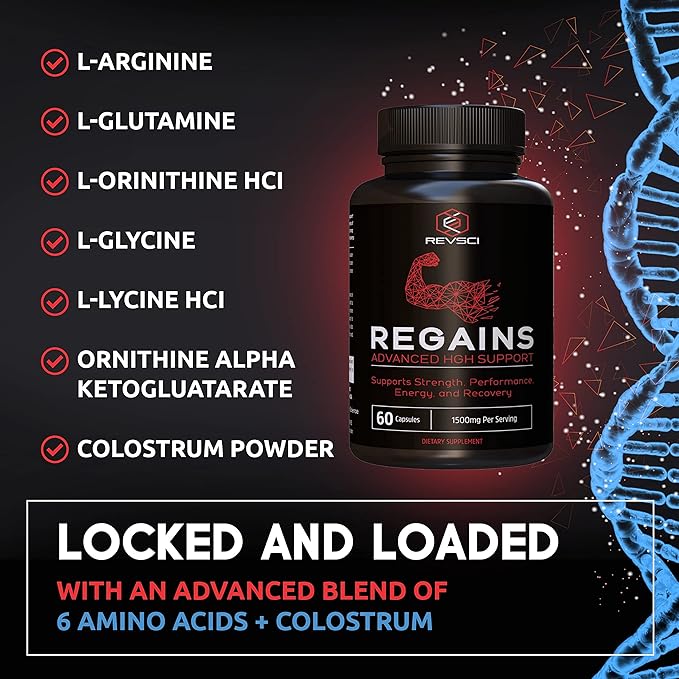 HGH Supplements for Men & Women - Regains Natural Anabolic Muscle Growth Building & Human Growth Hormone for Men, Muscle Builder for Men, Muscle Recovery Post Workout Supplement, 240 Protein Pills