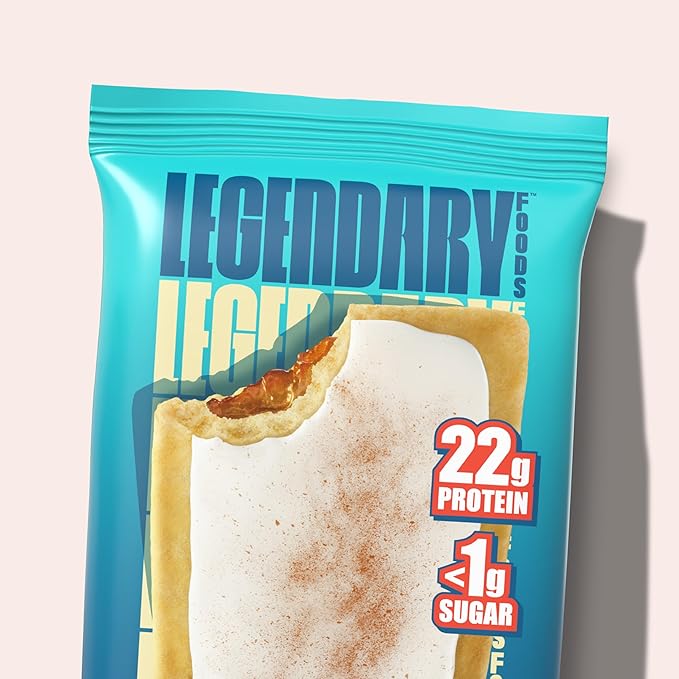 Legendary Foods 22g Protein Pastry - High Protein Breakfast & Meal Replacement Bar - Keto Friendly, Gluten Free, Diabetic Friendly Low Carb Snacks