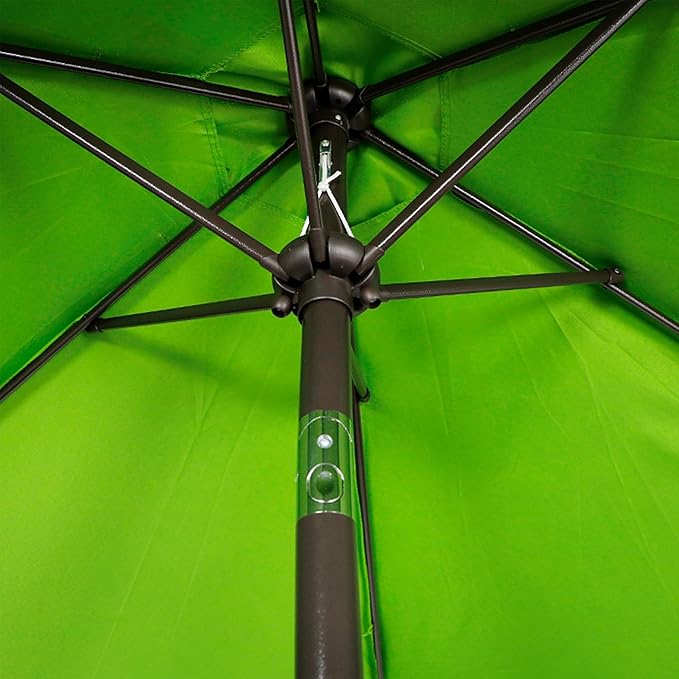 Blissun 7.5 ft Patio Umbrella, Yard Umbrella, Outdoor Market Umbrella with Push Button Tilt Crank, Lime