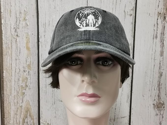 Embroidered UFO Alien Big Foot Hats