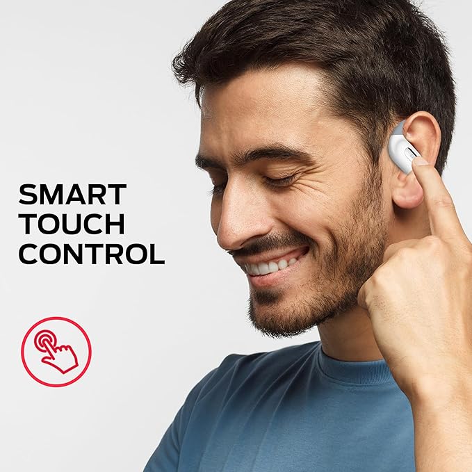 Monster Open Ear AC317 Headphones, Wireless Headphones with Stereo Sound, Bluetooth 5.4, 24H Playback, Crystal Clear Calls, Type-C Charging, Touch Control, Sweat Resistant Open Ear Wireless Earbuds