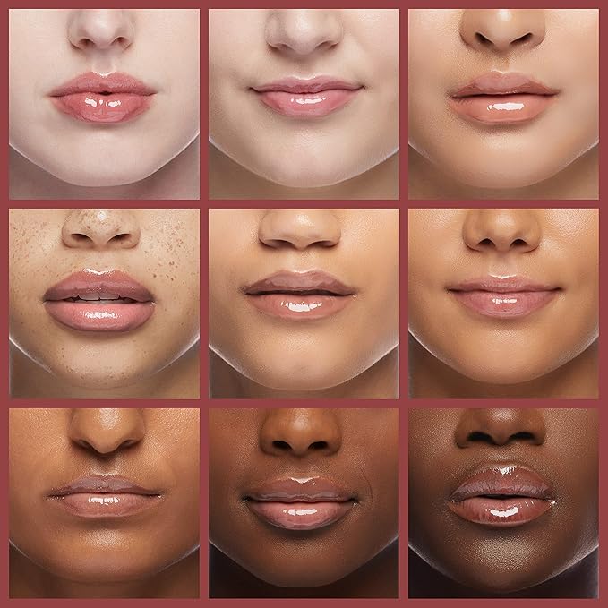 KYDA Hydrating, Moisturizing Lip Oil - Glossy, Tinted Lip Gloss for Dry Lips - Rosewood