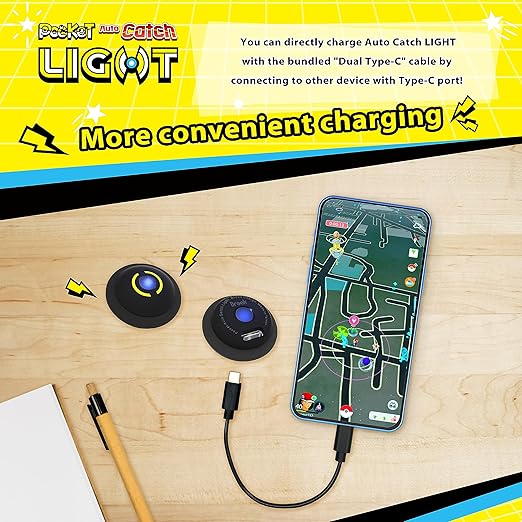 Brook Portable Auto Catch Light - Dual Accounts, Smallest Accessory, 2P Pocket Monster Accessory