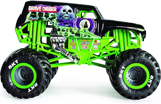 Monster Jam, Official Grave Digger Monster Truck, Die-Cast Vehicle, 1:24 Scale
