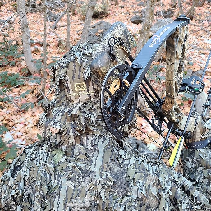Mossy Oak Break-Up Camo Face Mask Rear Facing Hat for Hunting, Officially Licensed Camouflage