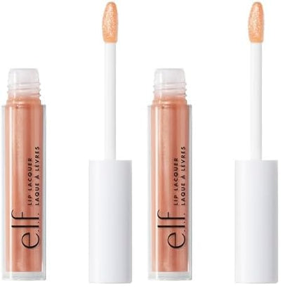 e.l.f., Lip Lacquer, Moisturizing, Shiny, Non-Sticky, Long Lasting, Provides Maximum Color, Glides On, Fantasy, 0.08 Fl Oz (Pack of 2)