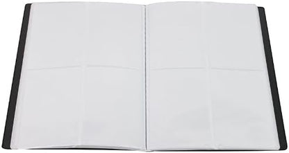 Monster 4 Pocket Trading Card Binder - Matte Black Album, Anti-Theft & Anti-Drop TCG Protection w Side Loading Padded Pockets, Double Sided, Holds 160 Cards, For Sports, Gaming, Kpop, Gift