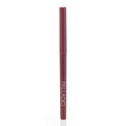 Palladio, Retractable Waterproof Lip Liner High Pigmented and Creamy Color Slim Twist Up Smudge Proof Formula with Long Lasting All Day Wear No Sharpener Required, Plum