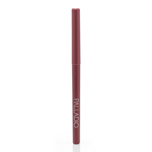 Palladio, Retractable Waterproof Lip Liner High Pigmented and Creamy Color Slim Twist Up Smudge Proof Formula with Long Lasting All Day Wear No Sharpener Required, Plum